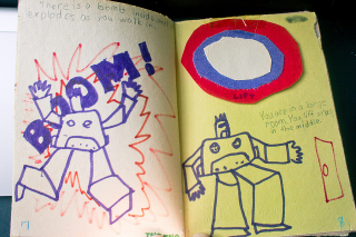 Illustration for article titled Scott Pilgrim's creator drew the Transformers...when he was 8